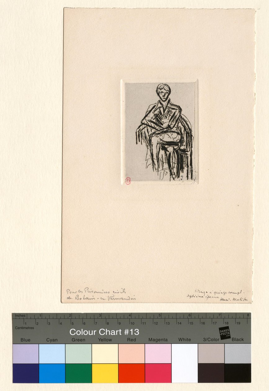 Josette Gris, figuur in een fauteuil door Henri Matisse