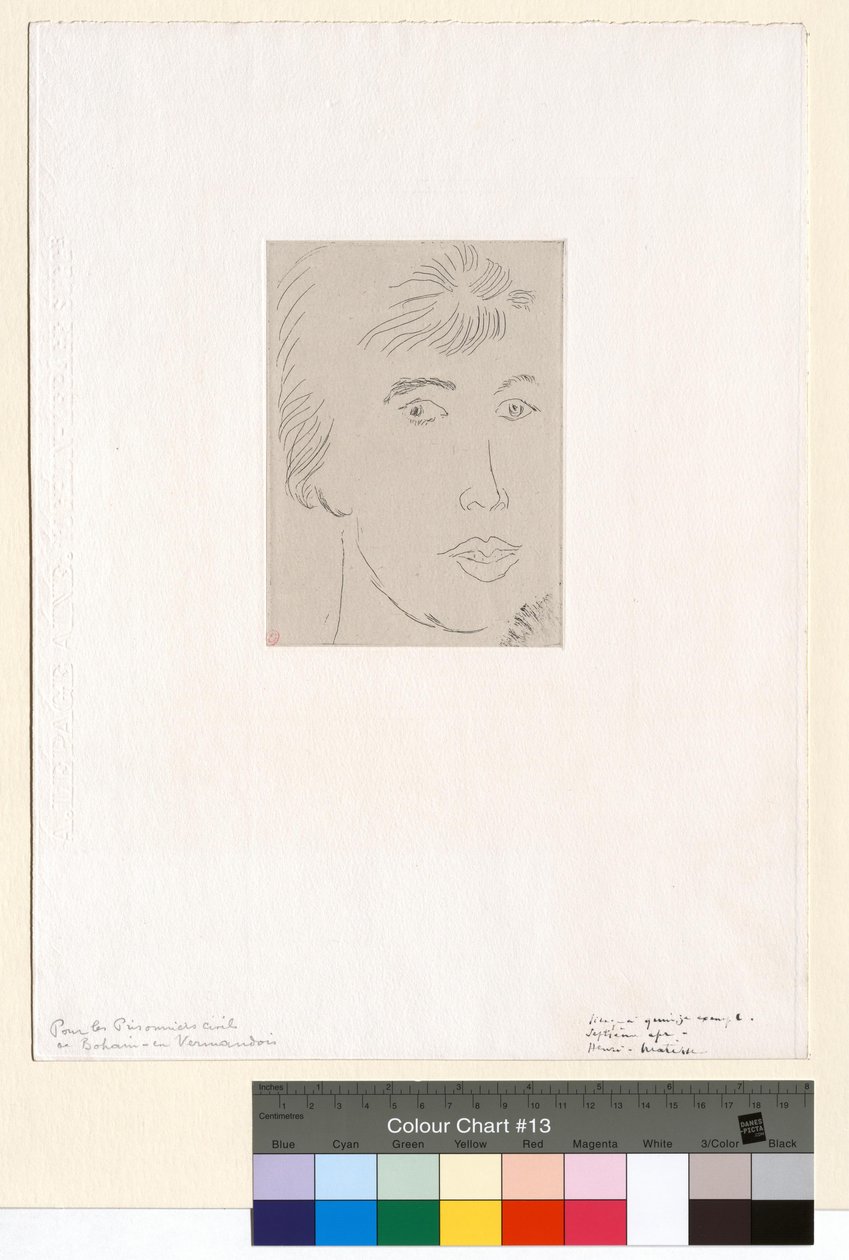 Josette Gris, driekwartaanzicht door Henri Matisse