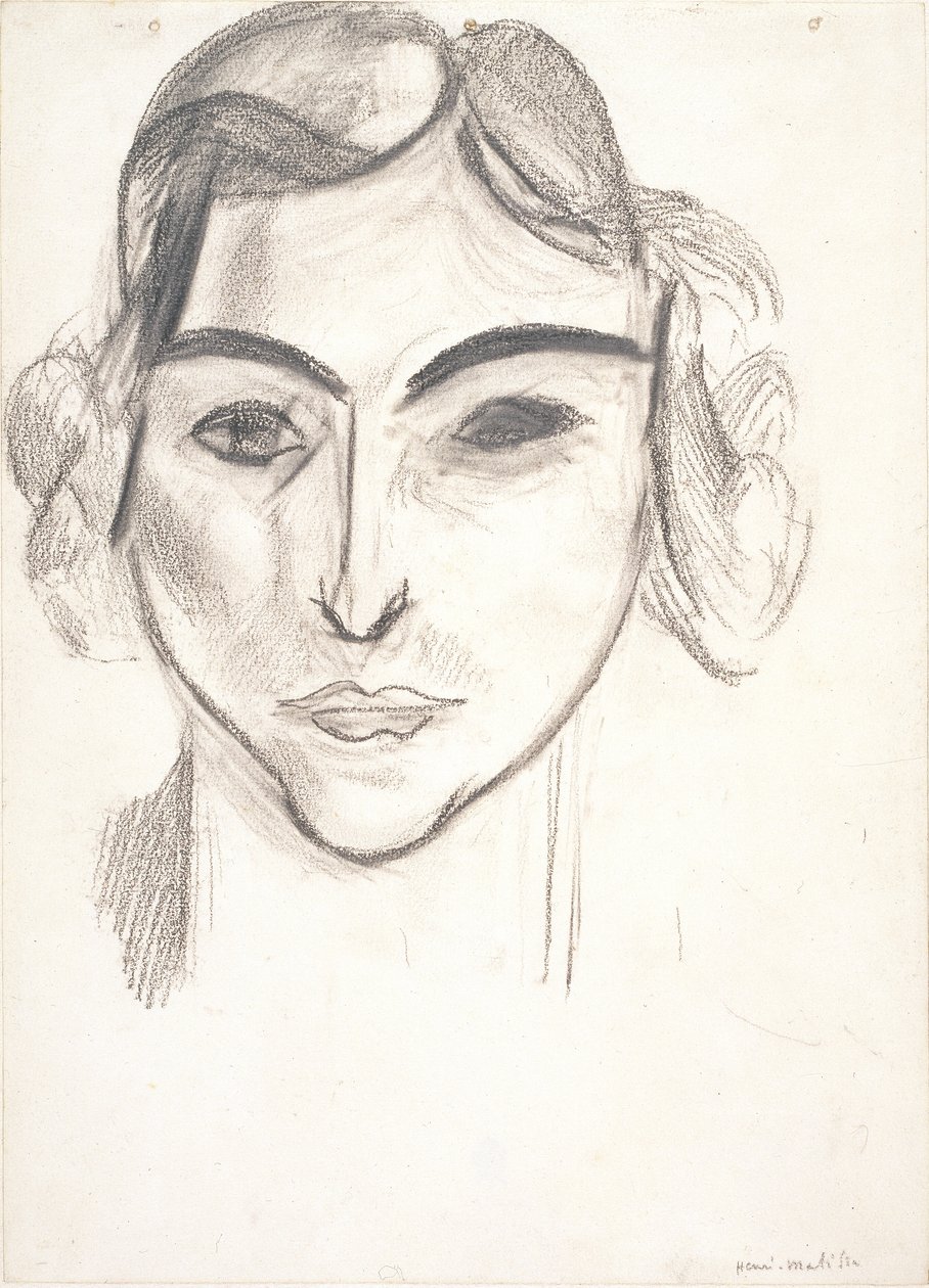 Vrouwenhoofd. Portret van Laurette door Henri Matisse