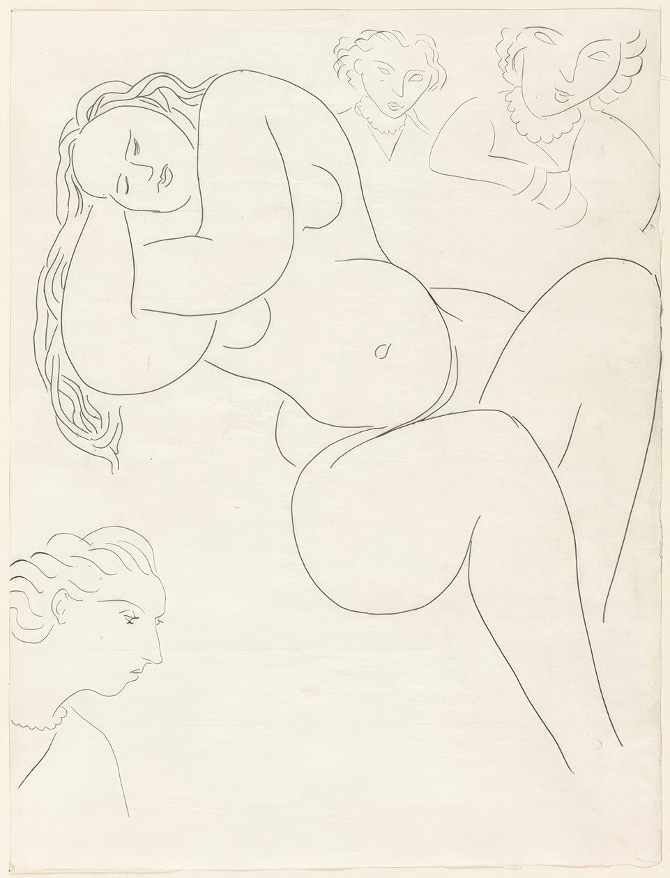 Le Sonneur, plaat acht uit Poesies de Mallarmé door Henri Matisse