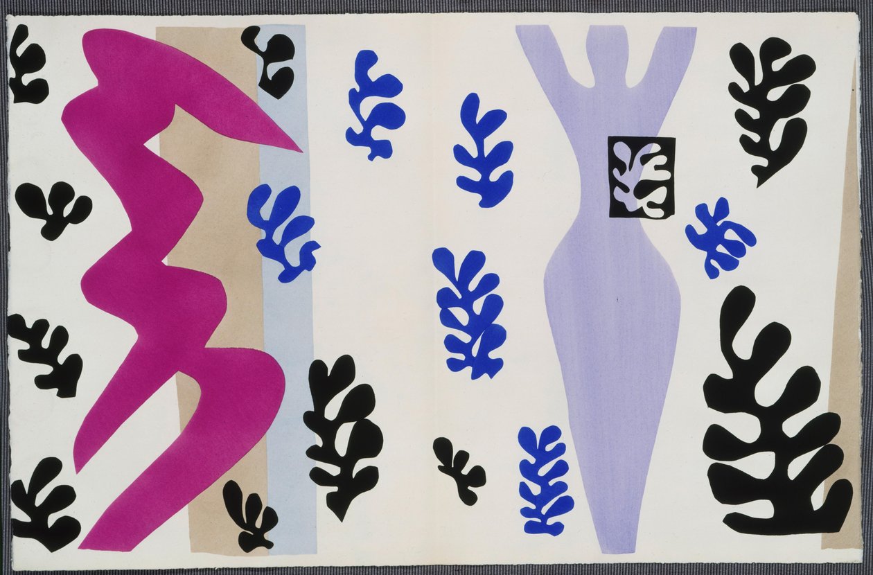 De messenwerper. Uit “Jazz”. Plaat XV. P. 106 door Henri Matisse