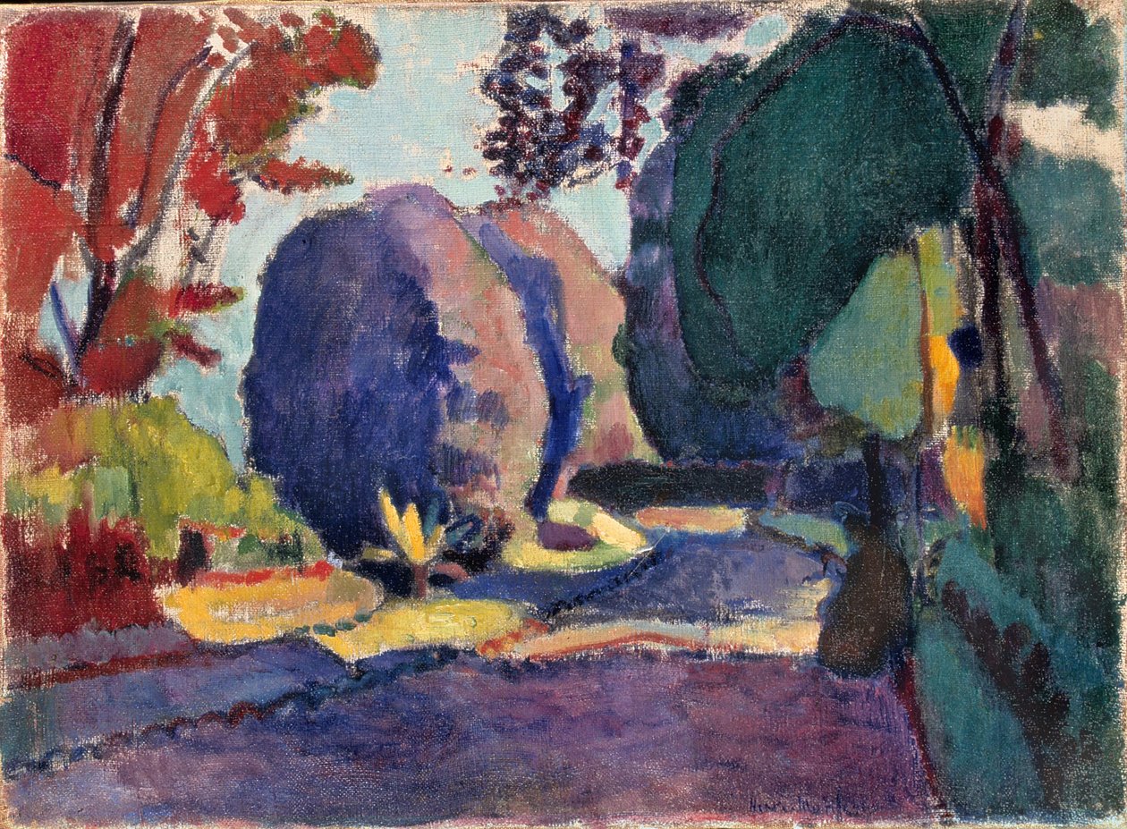 Luxemburgse tuinen, ca. 1901 (olieverf op doek) door Henri Matisse