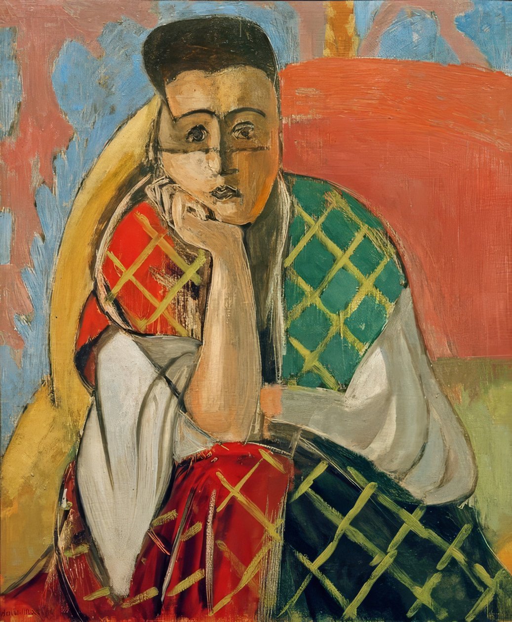 Mademoiselle H.D. Vrouw met sluier door Henri Matisse