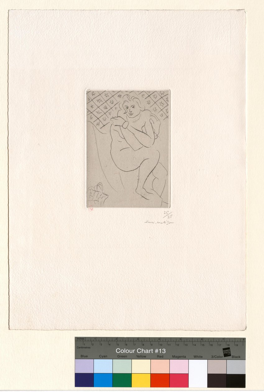 Zittend naakt, met de armen over de borst gekruist door Henri Matisse
