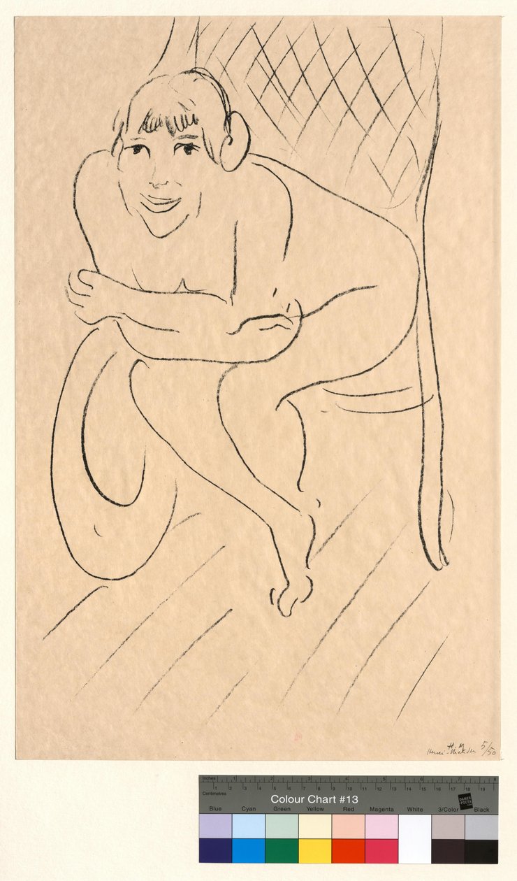 Naakt in de schommelstoel door Henri Matisse