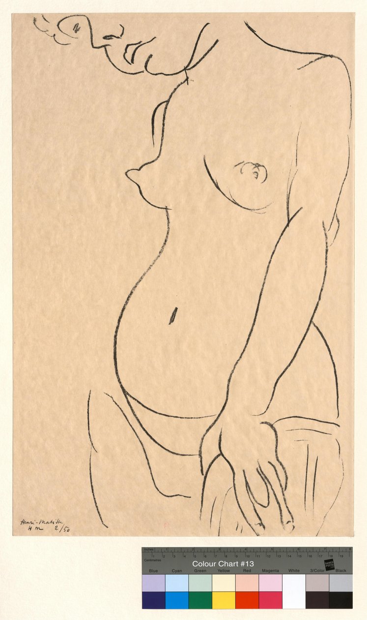 Naakt met een verminkt gezicht door Henri Matisse