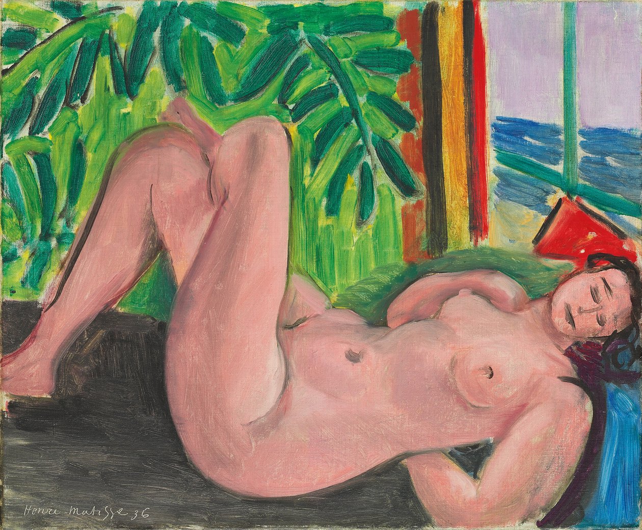 Naakt met gekruiste benen door Henri Matisse