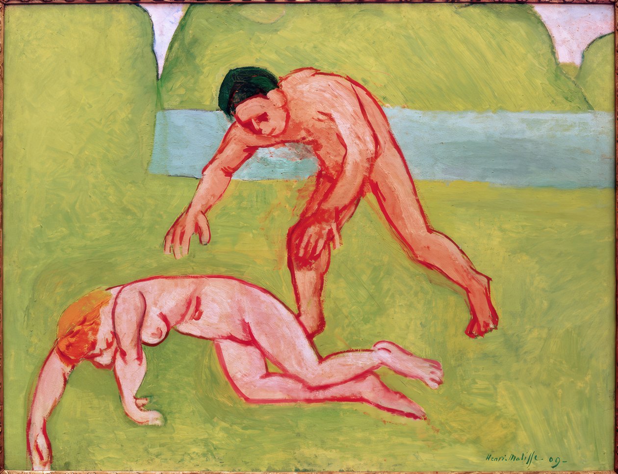 Nimf en sater door Henri Matisse