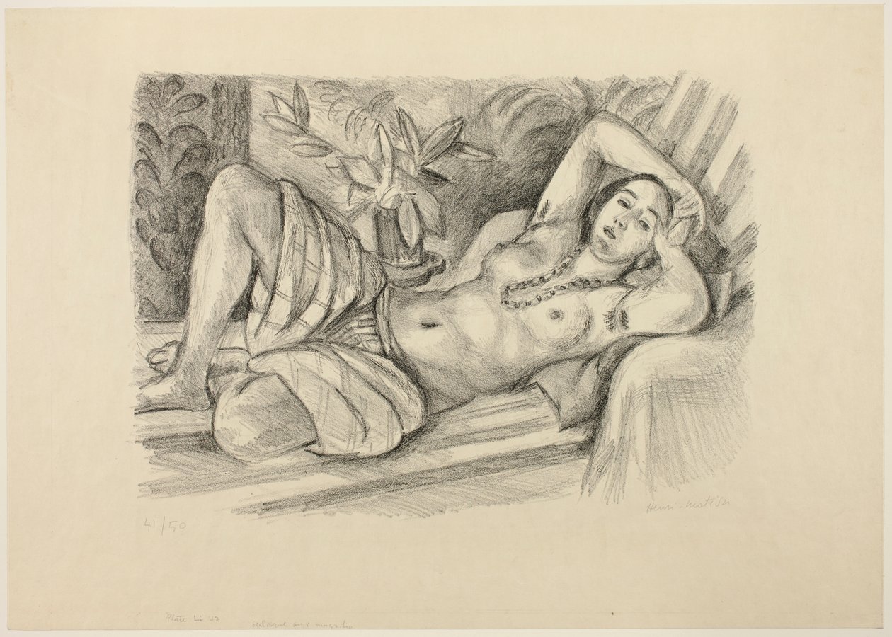 Odalisque met magnolia door Henri Matisse