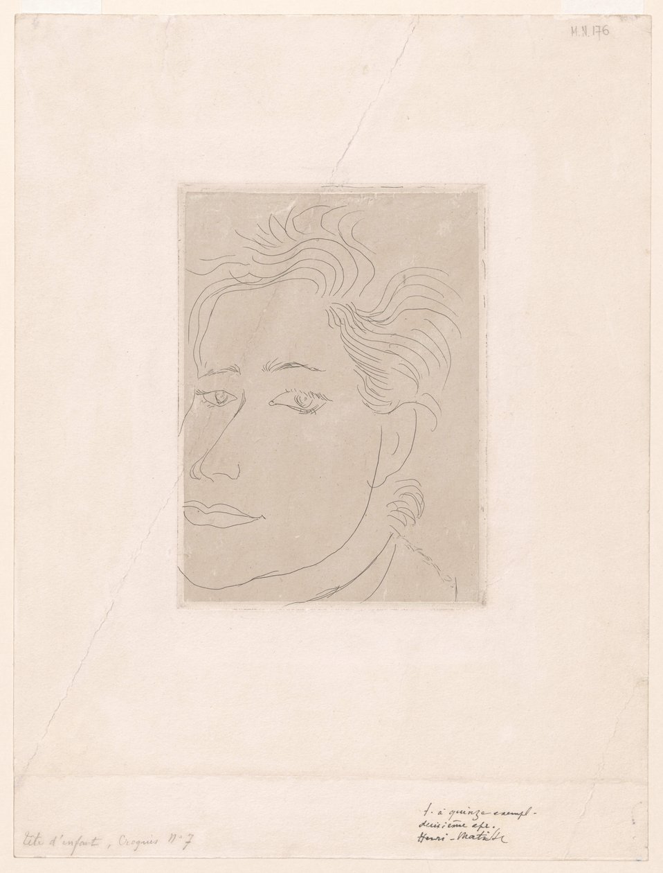 Outamaro, portret van Margot Matisse door Henri Matisse