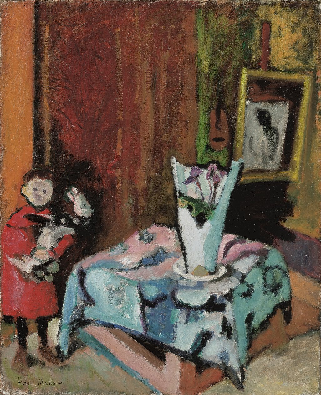 Steen op een houten paard door Henri Matisse