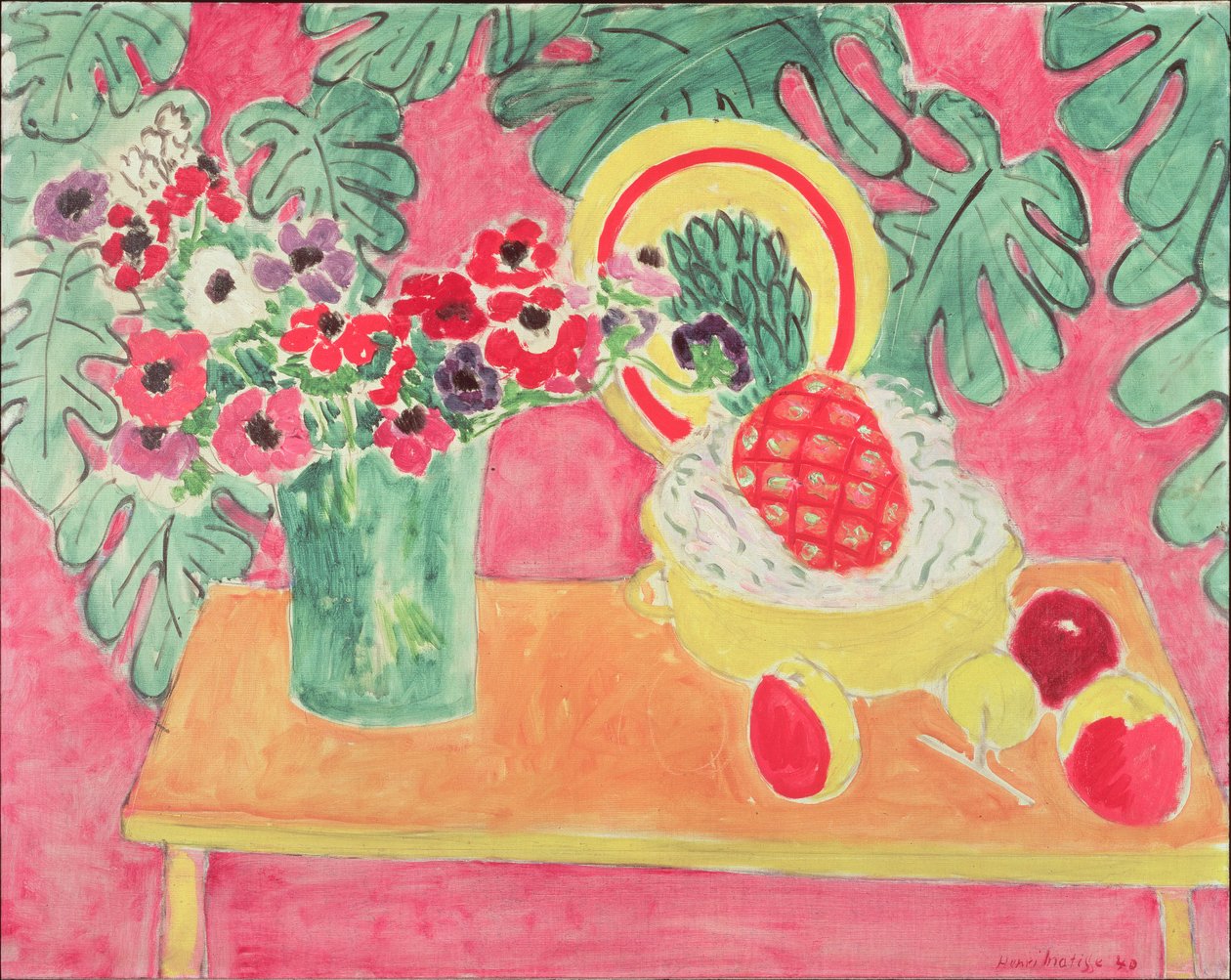 Ananas en anemonen door Henri Matisse