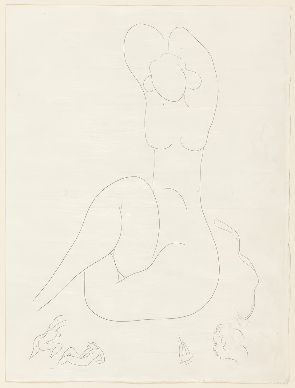 Verschillende sonnetten: "Quelle soie...", plaat 28 uit Poesies de Mallarmé door Henri Matisse