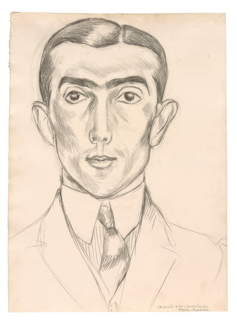 Portret van Léonide Massine door Henri Matisse