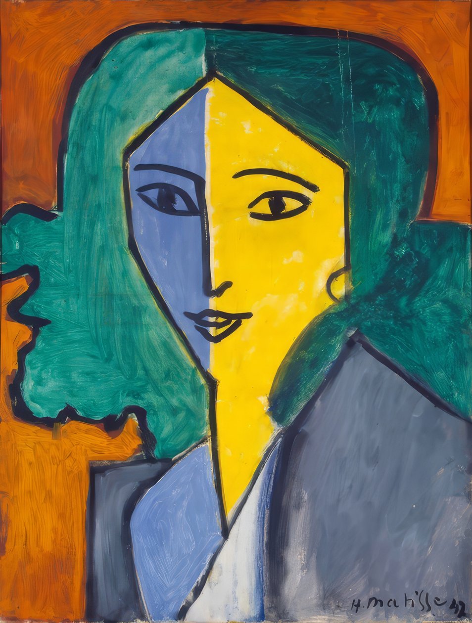 Portret van Lydia Delectorskaya door Henri Matisse