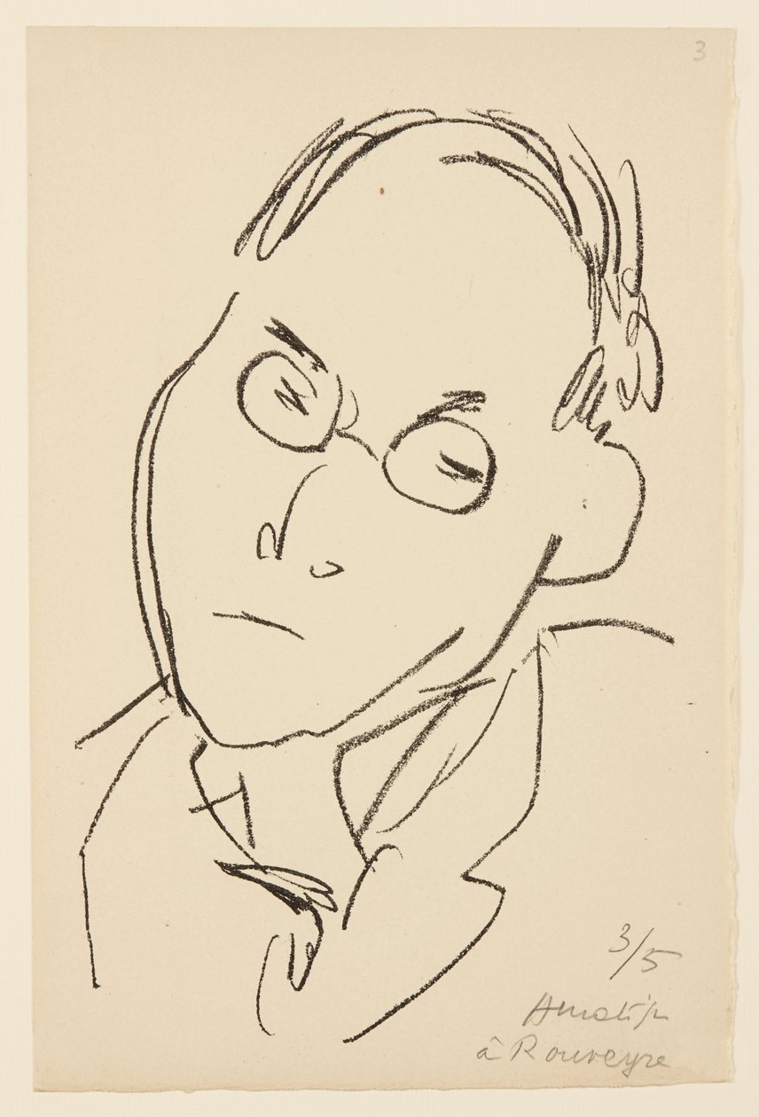Portret van Paul Léautaud door Henri Matisse