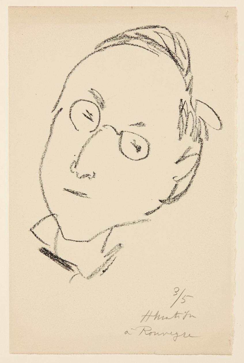 Portret van Paul Léautaud door Henri Matisse