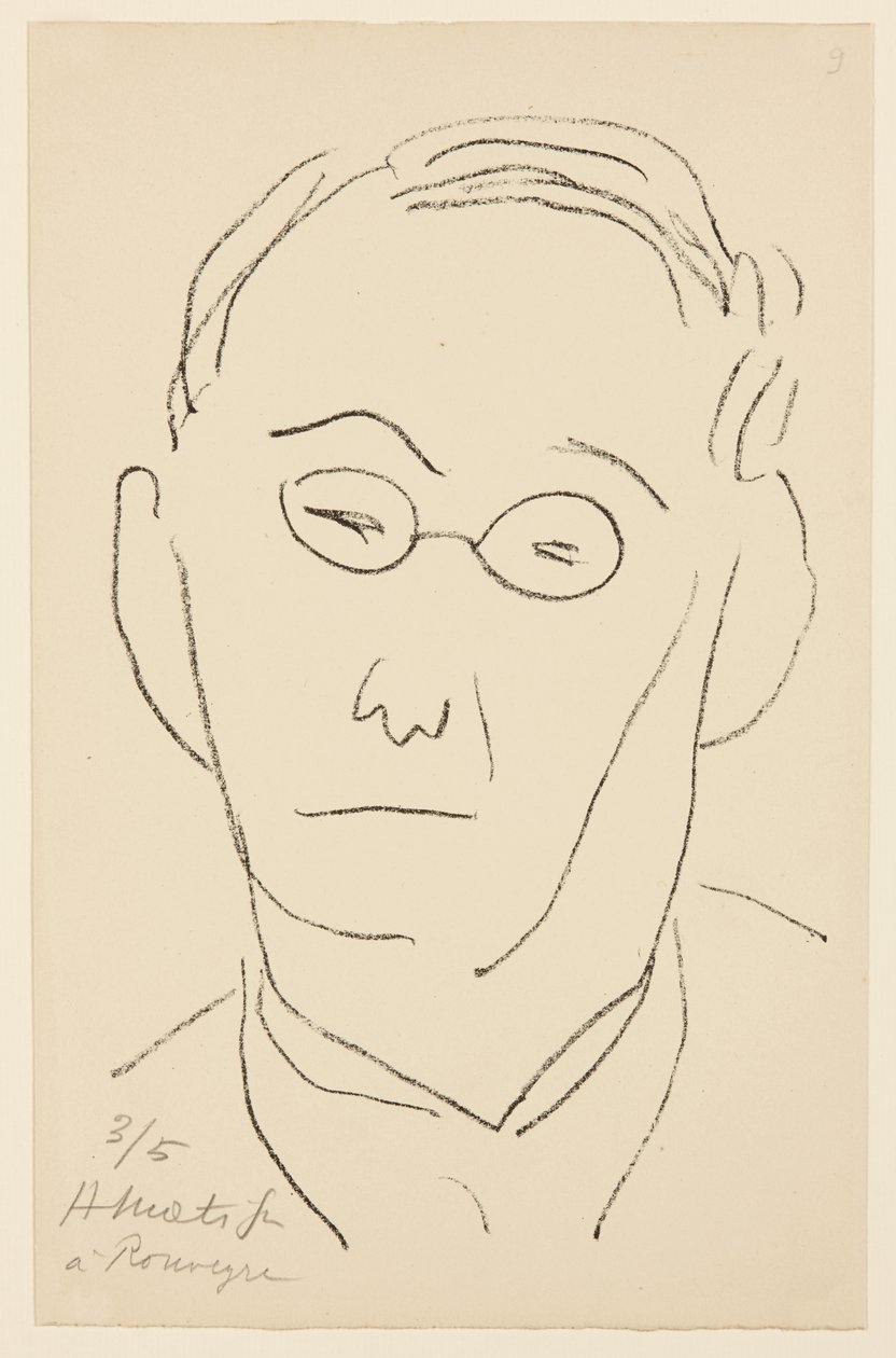 Portret van Paul Léautaud door Henri Matisse