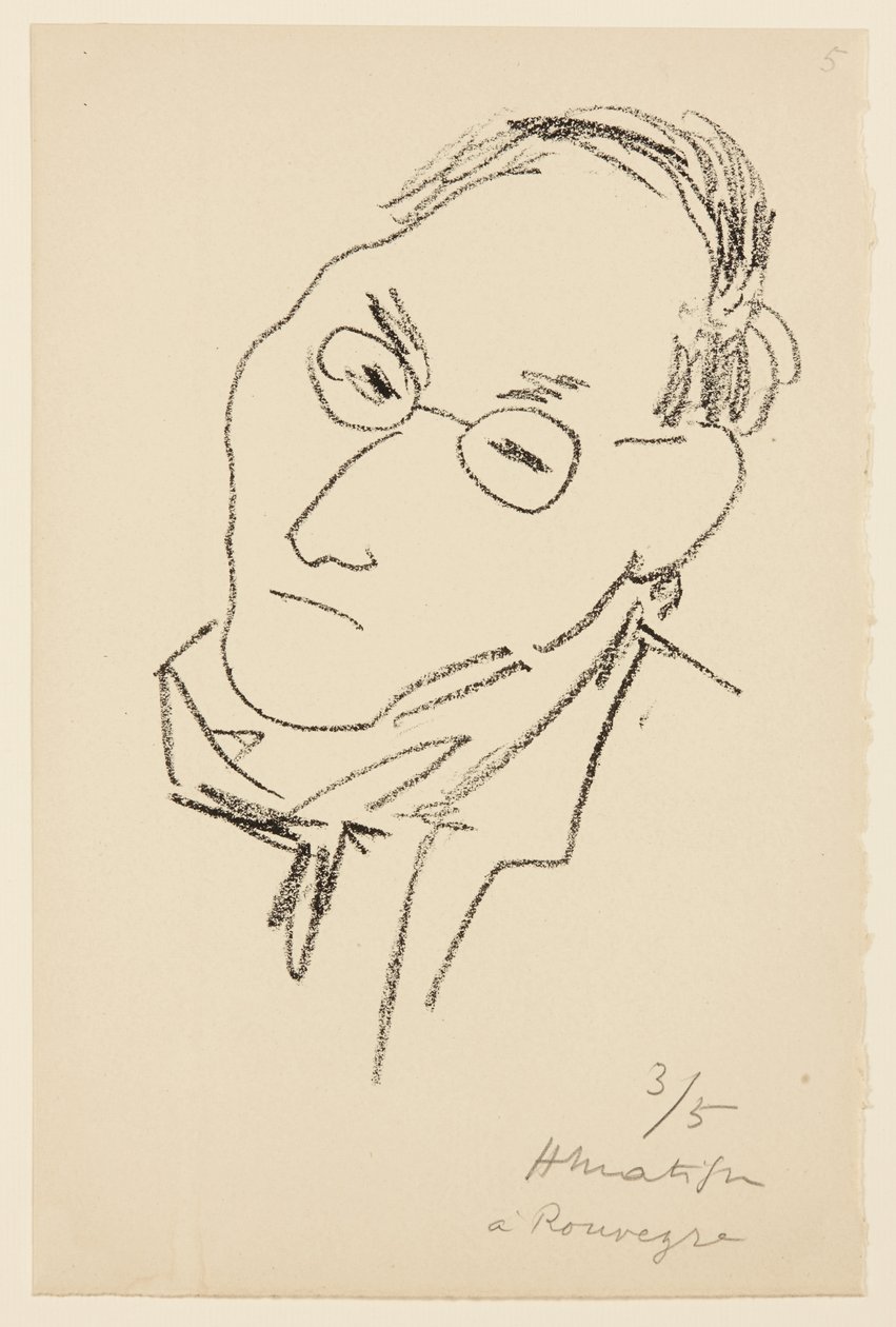 Portret van Paul Léautaud door Henri Matisse