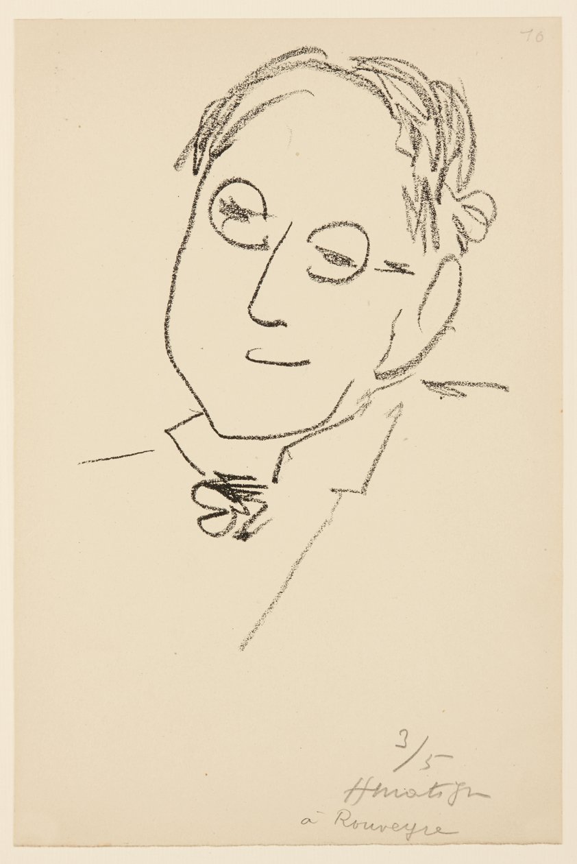 Portret van Paul Léautaud door Henri Matisse