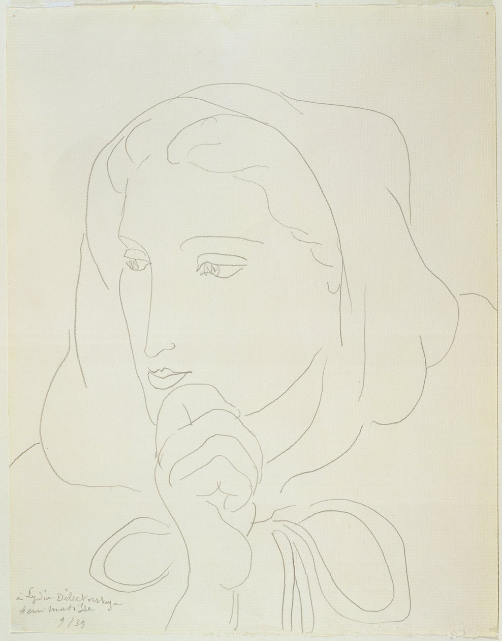 Portret van een vrouw met capuchon door Henri Matisse