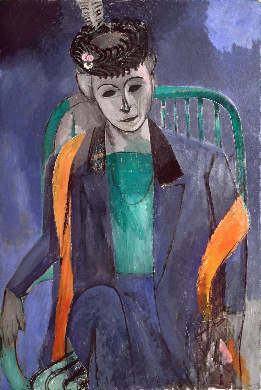 Portret van de vrouw van de kunstenaar door Henri Matisse
