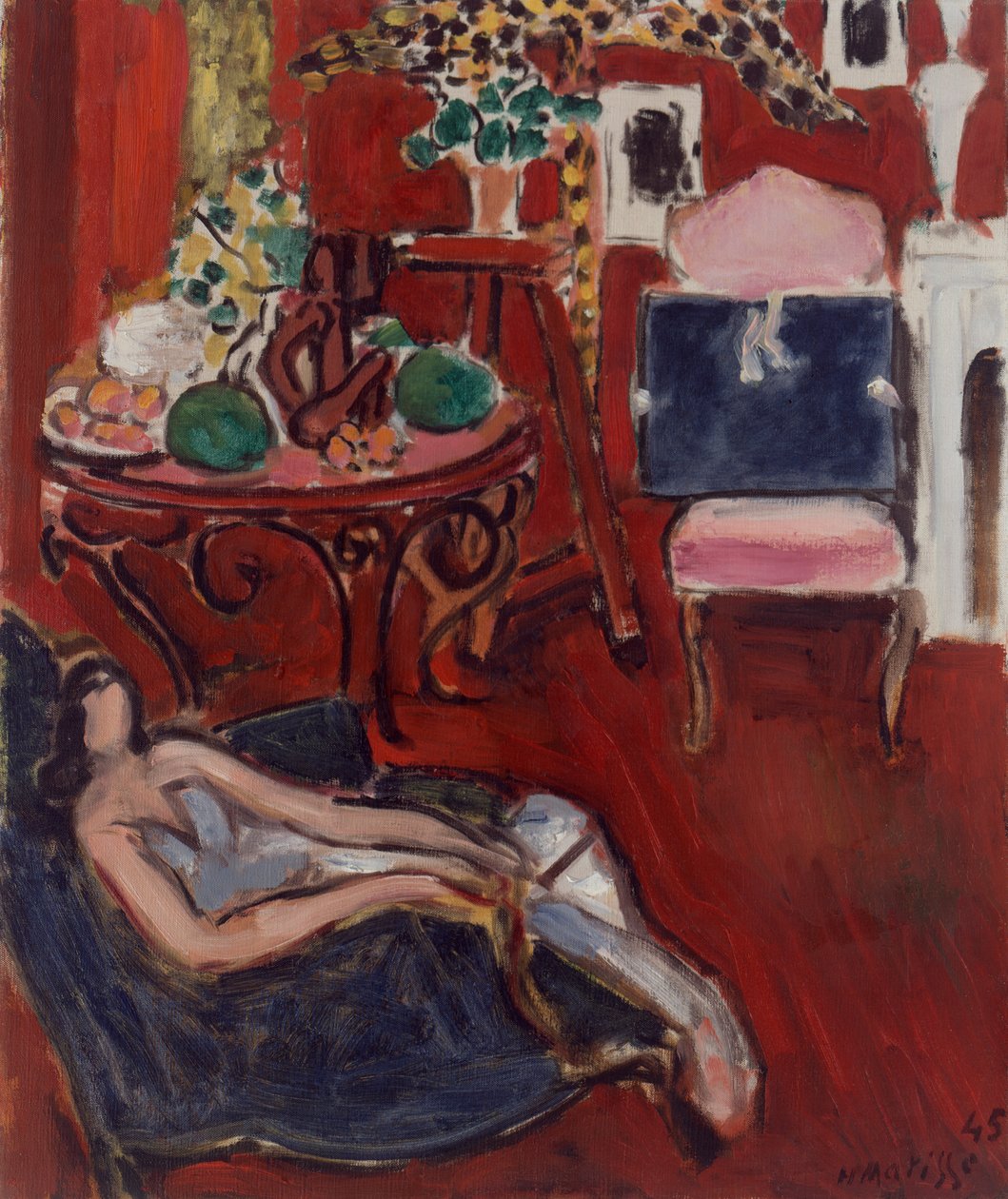 Rood interieur door Henri Matisse