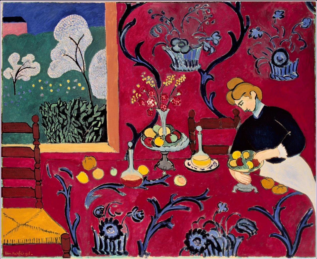 Rode kamer (Harmonie in rood) door Henri Matisse