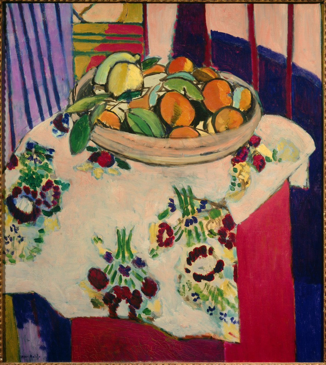 Stilleven met sinaasappels 1912 (olieverf op doek) door Henri Matisse
