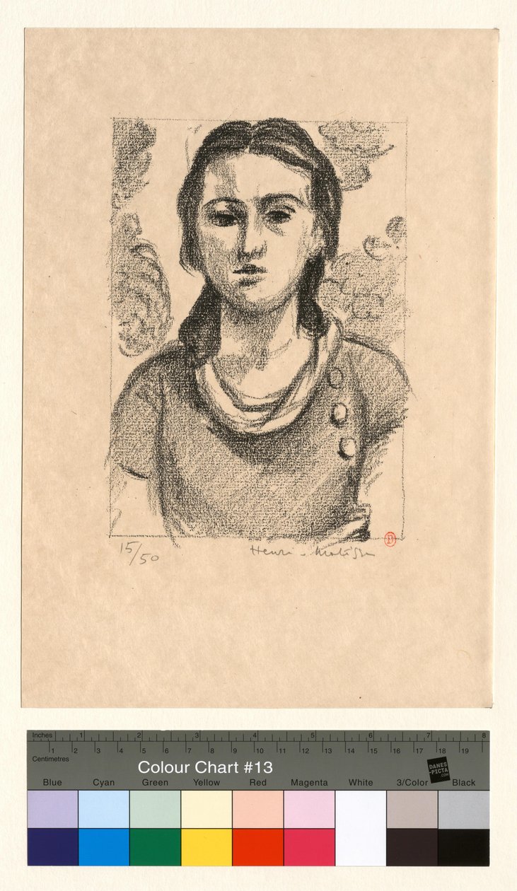 Hoofd van een jong meisje door Henri Matisse