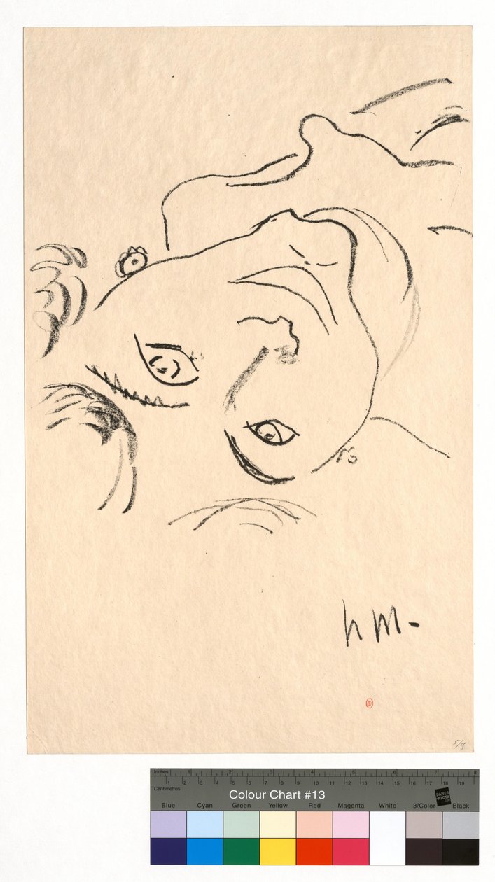 Omgekeerde kop door Henri Matisse