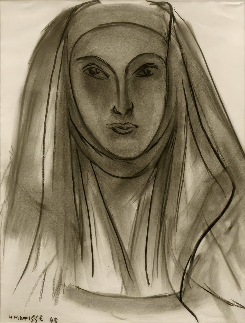 De non (Studie voor Portugese Letteren) door Henri Matisse