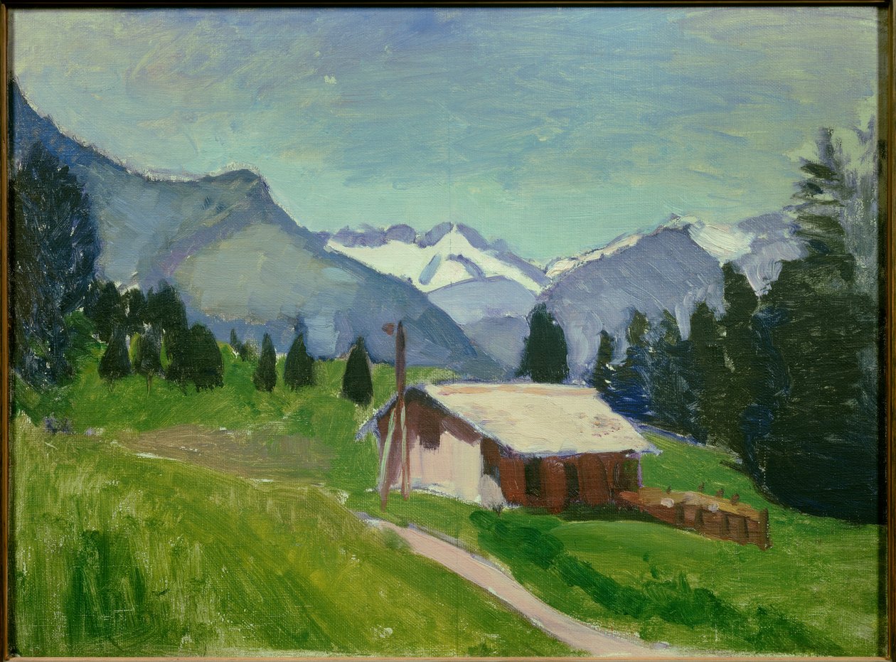 De Savoyse Alpen 1901 (olieverf op doek) door Henri Matisse