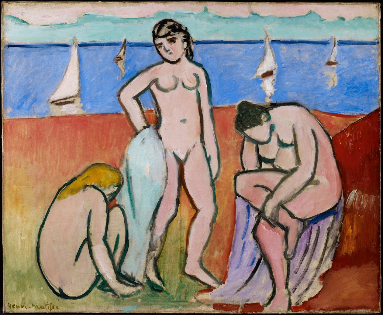 Drie baders door Henri Matisse