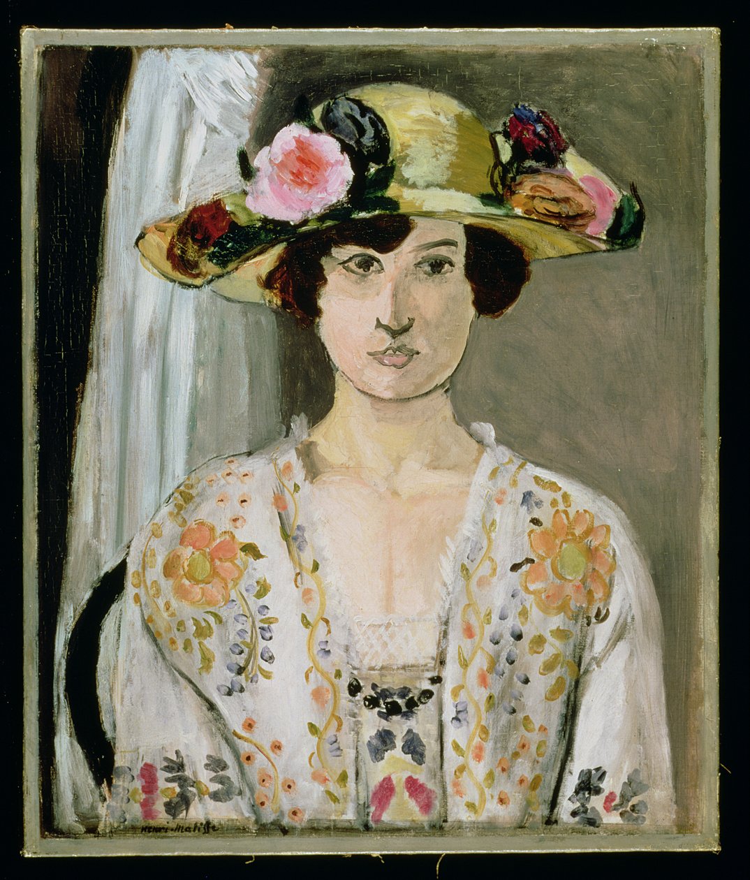 Vrouw met hoed, ca.1920 (olieverf op doek) door Henri Matisse