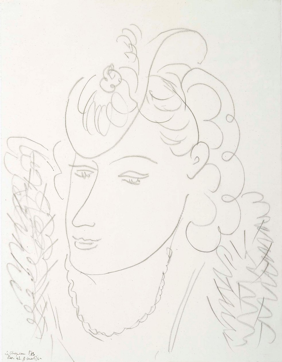 Vrouw met hoed door Henri Matisse