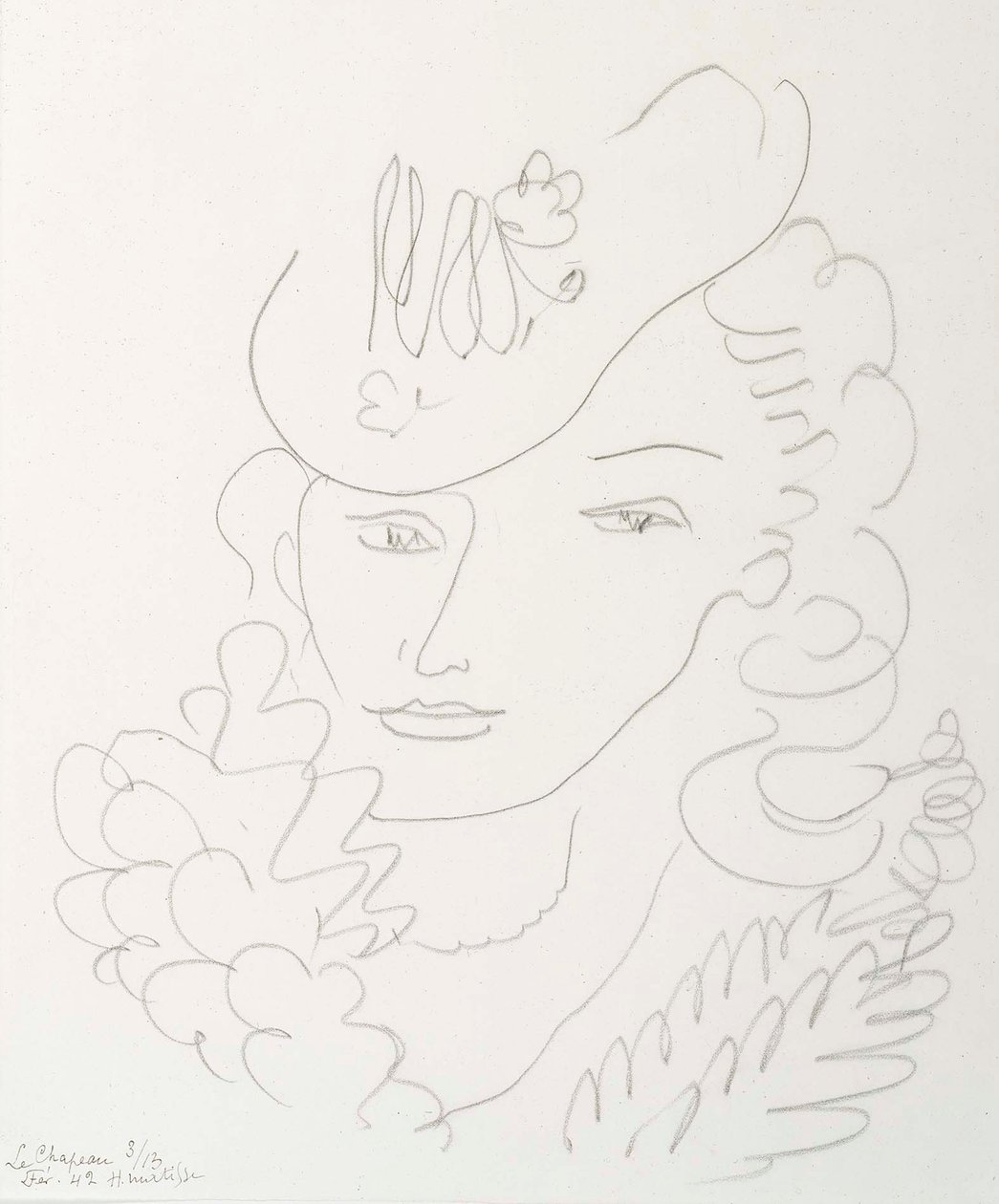 Vrouw met hoed door Henri Matisse