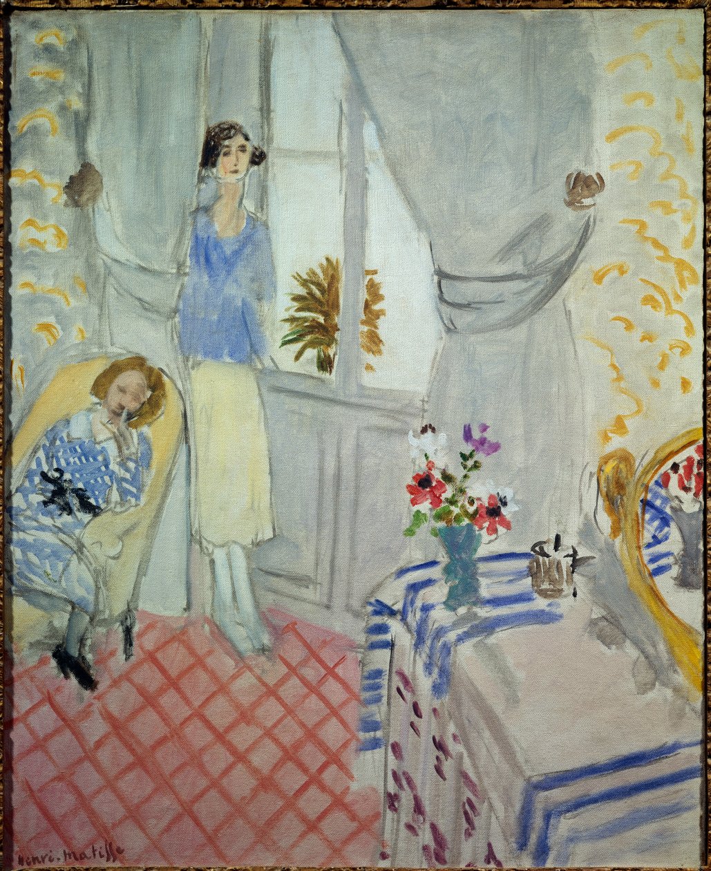 le boudoir 1921 (olieverf op doek) door Henri Matisse