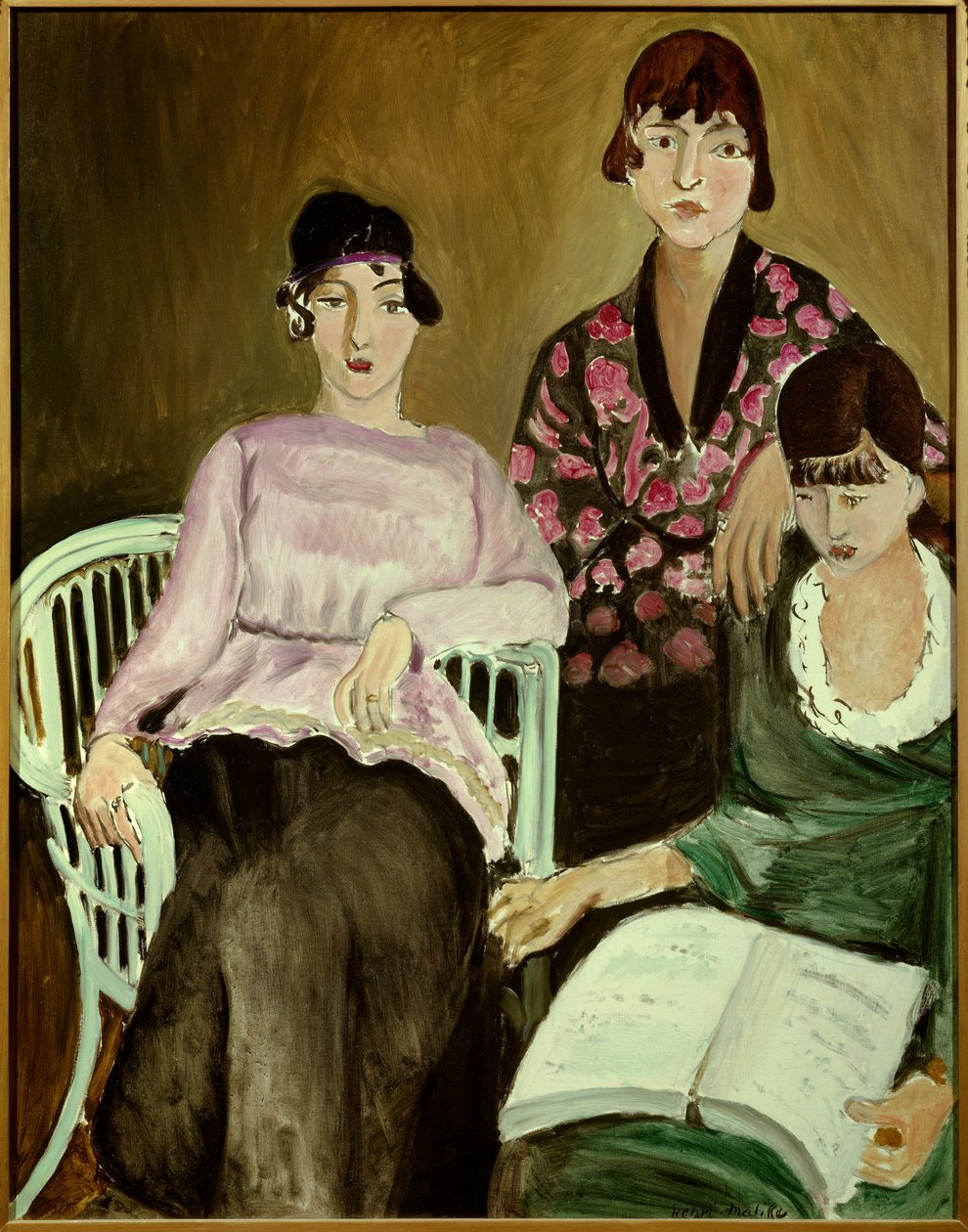de drie zussen 1917 (olieverf op doek) door Henri Matisse
