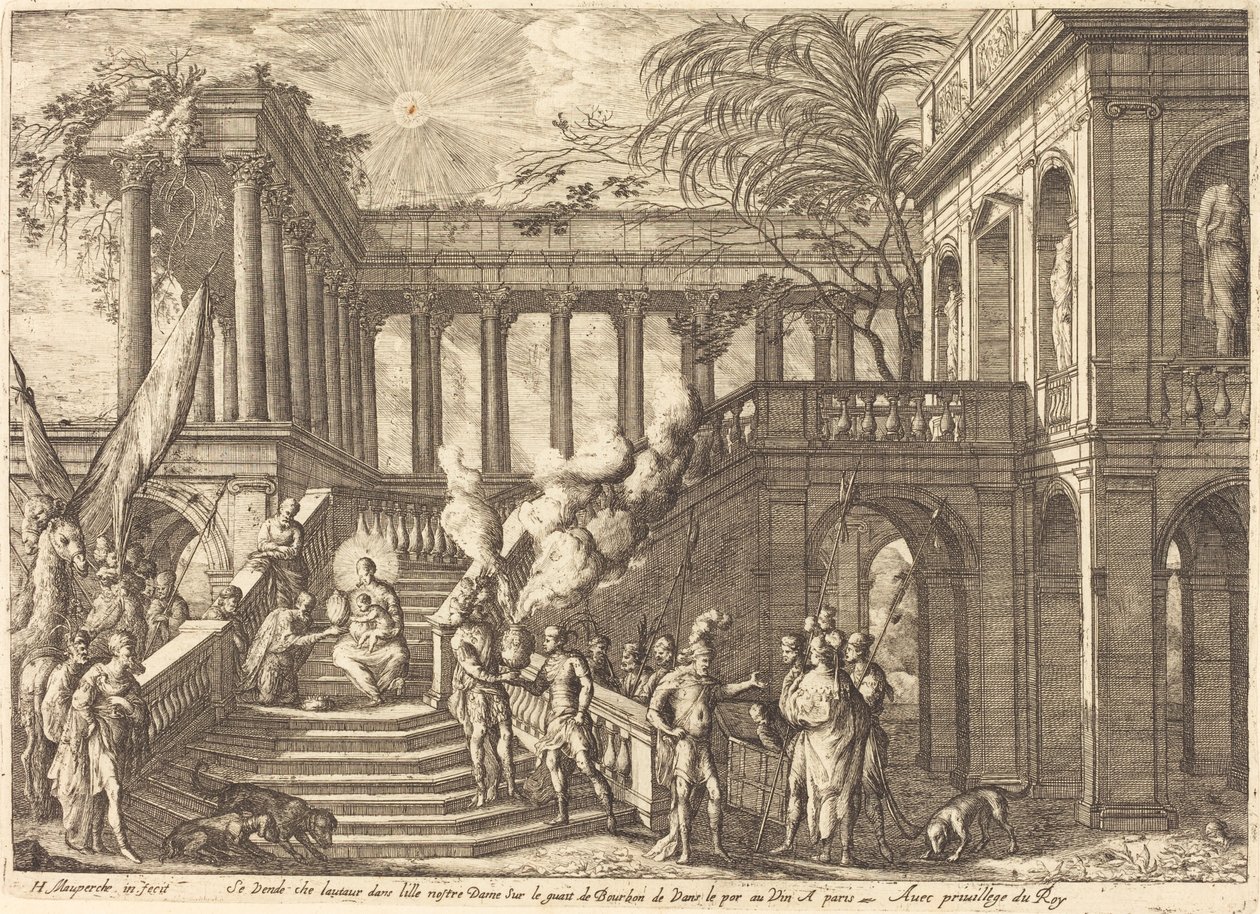 De Aanbidding der Koningen door Henri Mauperche