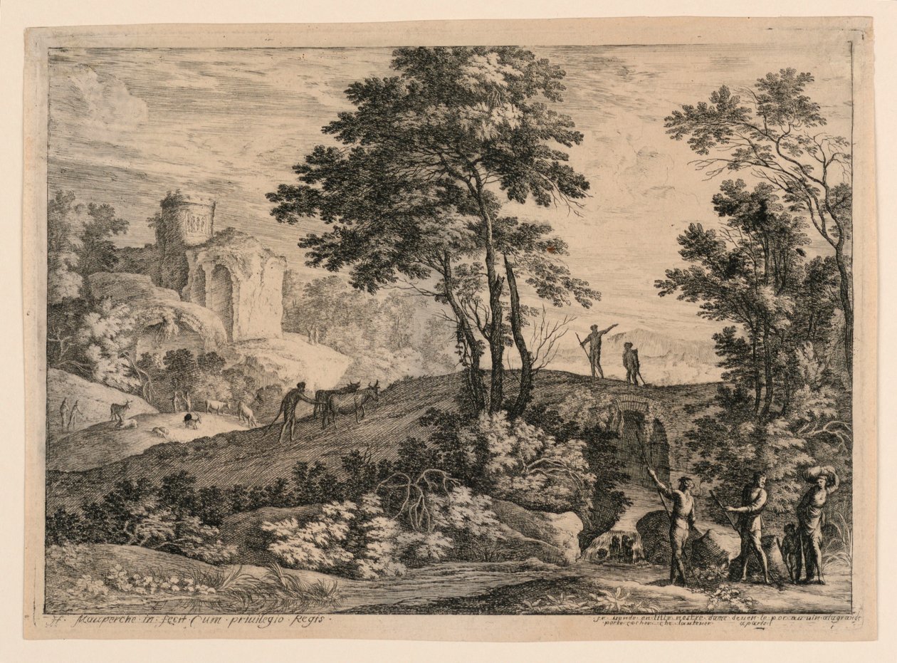 De brug onder de hoofdweg door Henri Mauperche