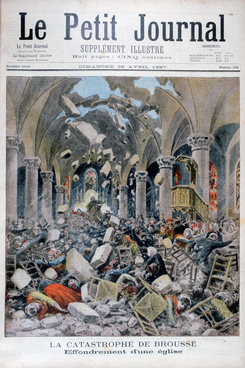 Instorting van een kerk, Brousse, Frankrijk, 1897 door Henri Meyer