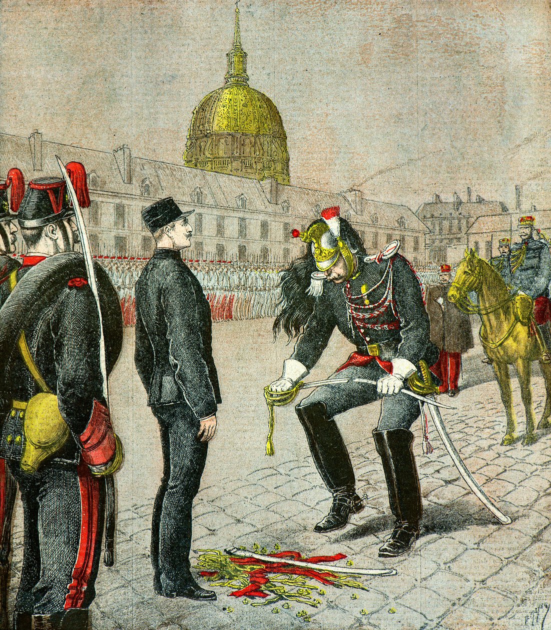 Degradatie van kapitein Alfred Dreyfus door Henri Meyer