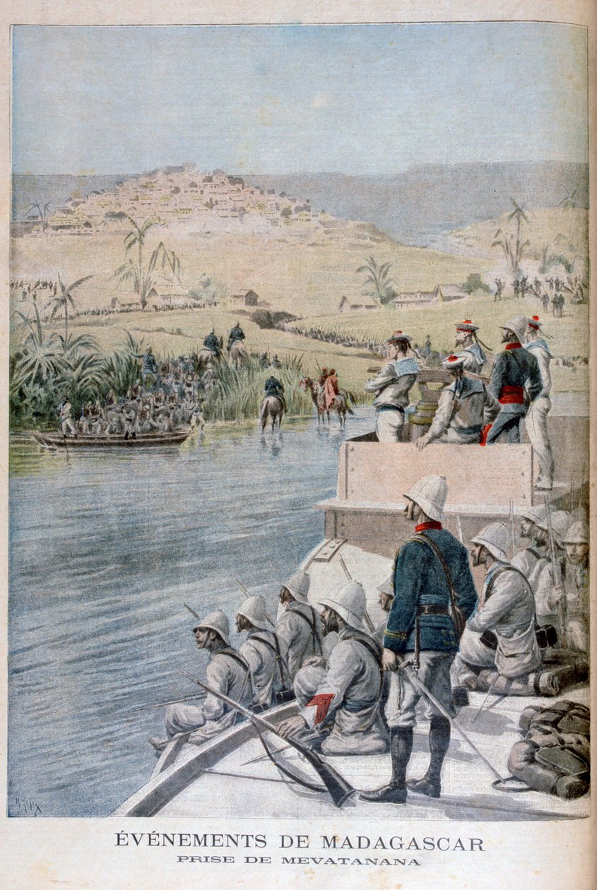 Gebeurtenissen in Madagaskar: De Verovering van Mevatanana, 1895 door Henri Meyer