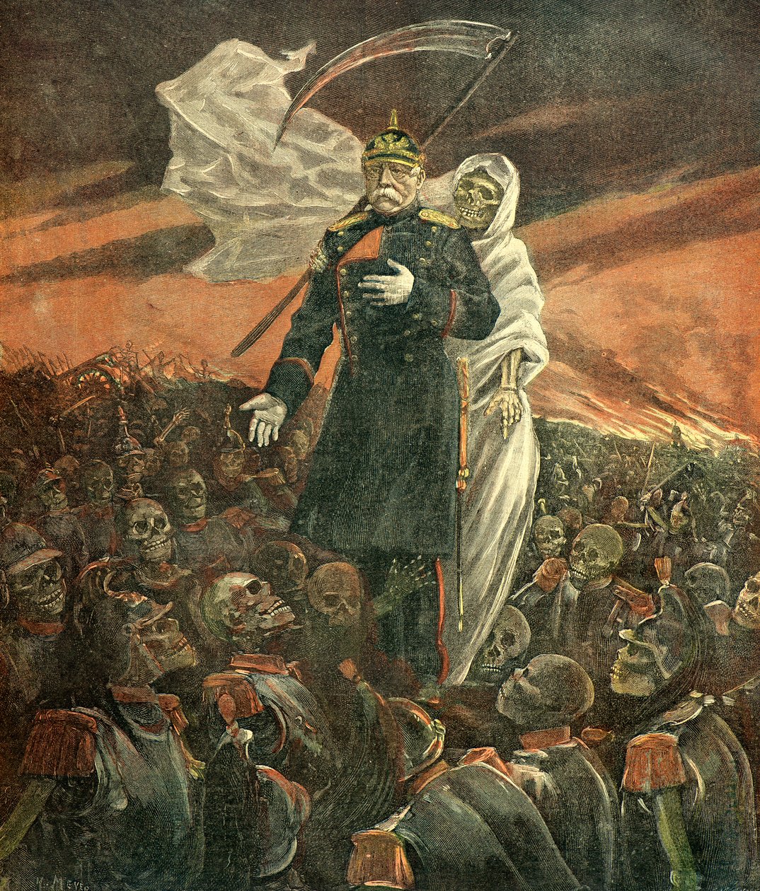 Portret van Bismarck door Henri Meyer