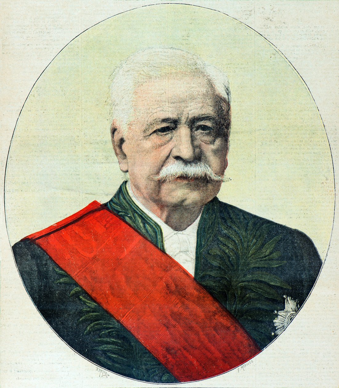 Portret van Ferdinand de Lesseps door Henri Meyer