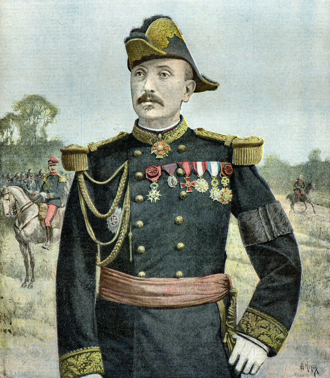 Portret van generaal Raoul Le Mouton de Boisdeffre door Henri Meyer