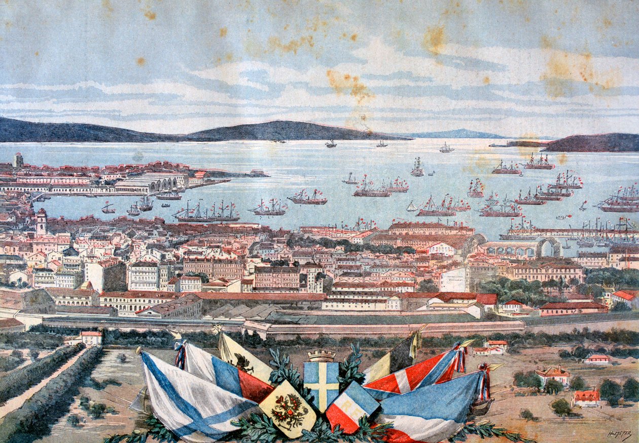 De haven van Toulon, 1893 door Henri Meyer