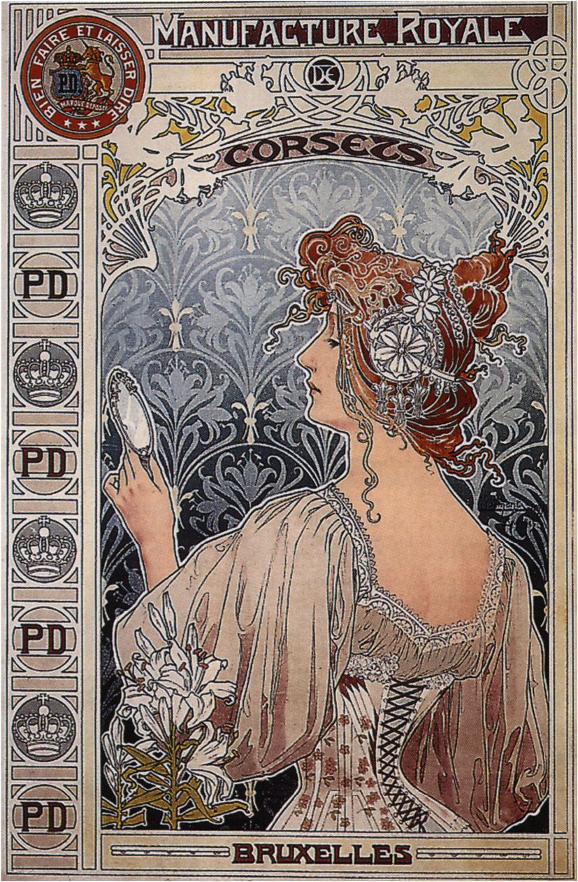 Manufacture Royale, 1897 door Henri Henri Antoine Théodore Livemont