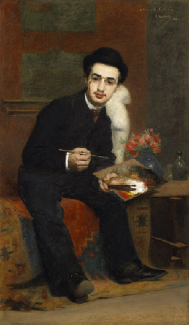 Henri de Toulouse-Lautrec, 1883 door Henri Rachou